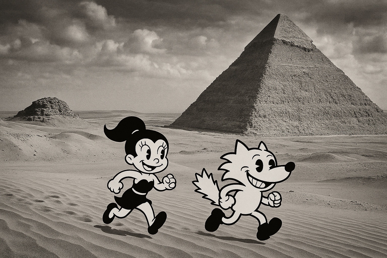 Koeub and the Curse of the Golden Pharaoh (1930) animation cel